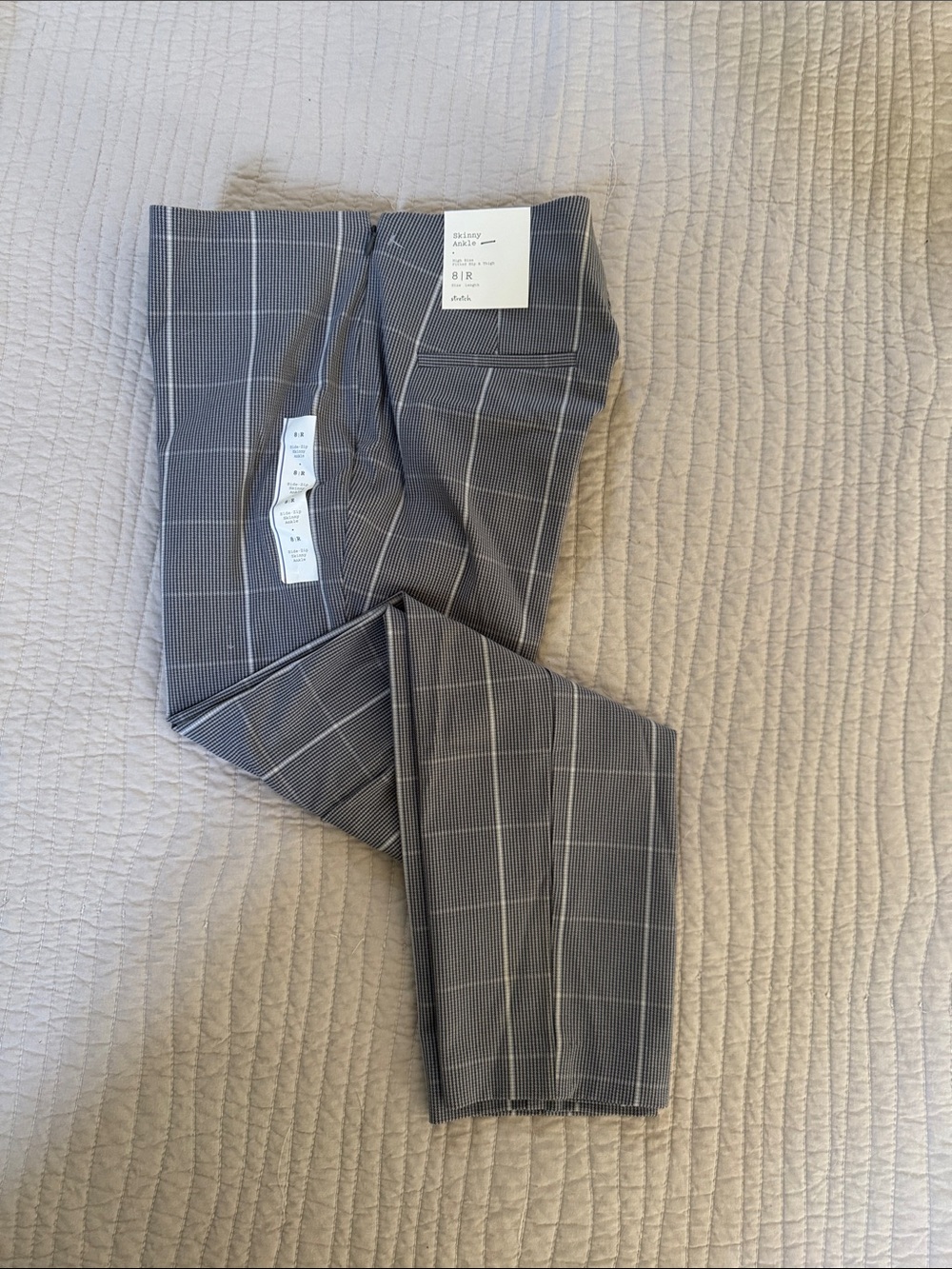 a new day Gray Plaid Ankle Pants